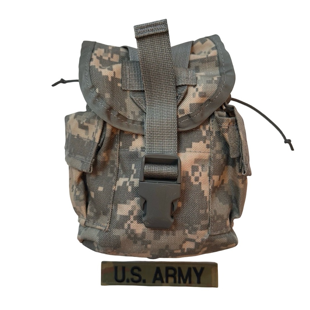 Molle II 1qt Canteen/General Purpose Pouch in Multicam Embroidered Patch 0585